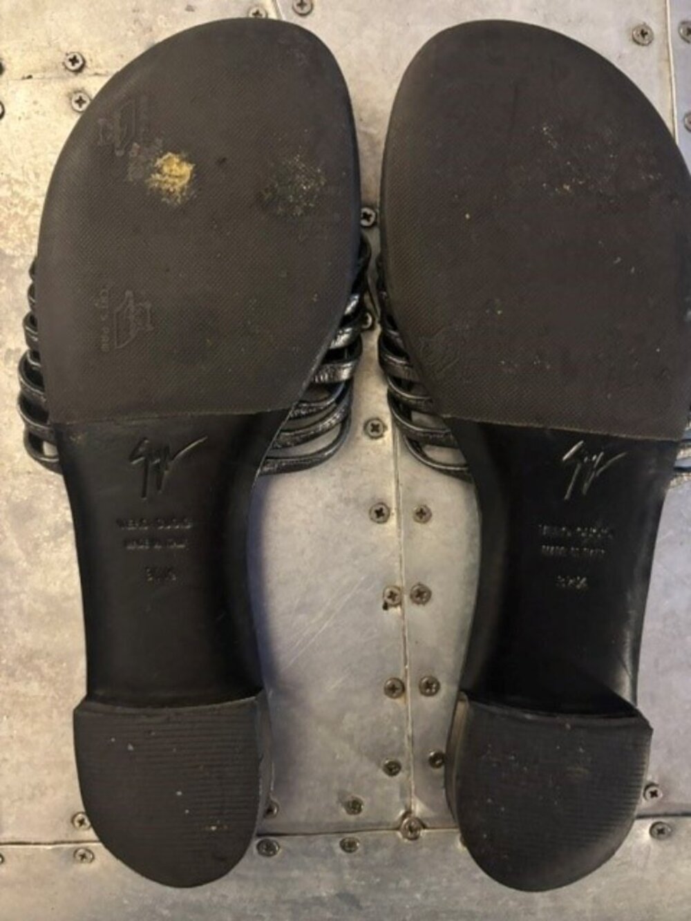GIUSEPPE ZANOTTI JEWELED FLATS SIZE 7 - Picture 4 of 8